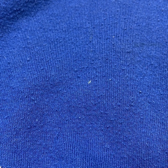 Vintage Jerzees Hope Peace Love Blue Raglan Sleeve Sweatshirt XL - Picture 6 of 6